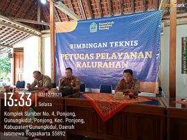 Bimbingan Teknis Petugas Pelayanan Kalurahan Ponjong